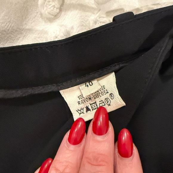 Hermes Black Flow-y Trousers Size 40 (US Size 8) - Picture 4 of 11